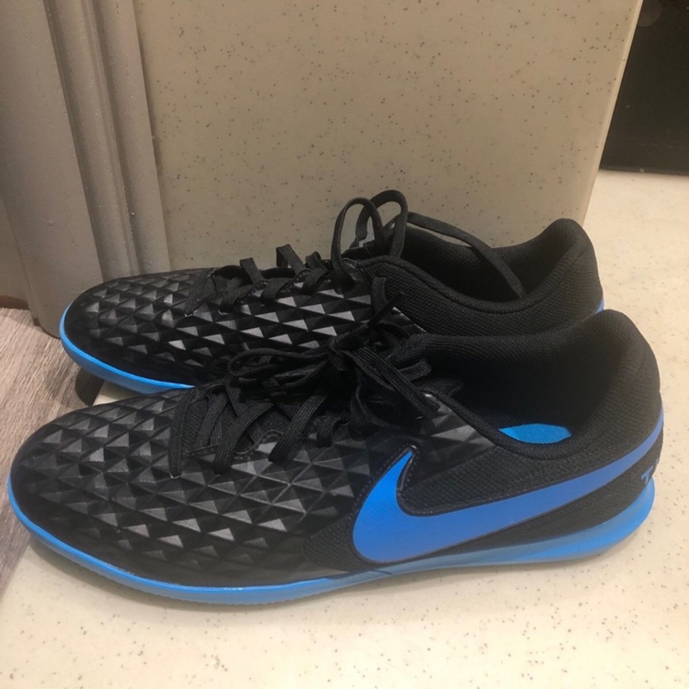 Nike Black and Blue Sneakers